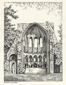 Chorruine Heisterbach - Zeichnung Jean Assenmacher